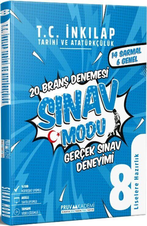8. Sınıf İnkılap Tarihi ve Atatürkçülük Branş Denemesi Pruva Akademi - Kolektif kitap kapağı