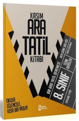 2025 İsem 8. Sınıf Kasım Ara Tatil Kitabı - Kolektif kitap kapağı