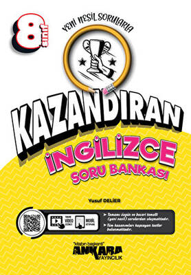 8. Sınıf Kazandıran İngilizce Soru Bankası - Yusuf Delier kitap kapağı