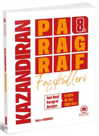 Çanta 2025 8. Sınıf Lgs Kazandıran Paragraf Fasikülleri + Deneme Sınavı - Büşra Tahiroğlu kitap kapağı