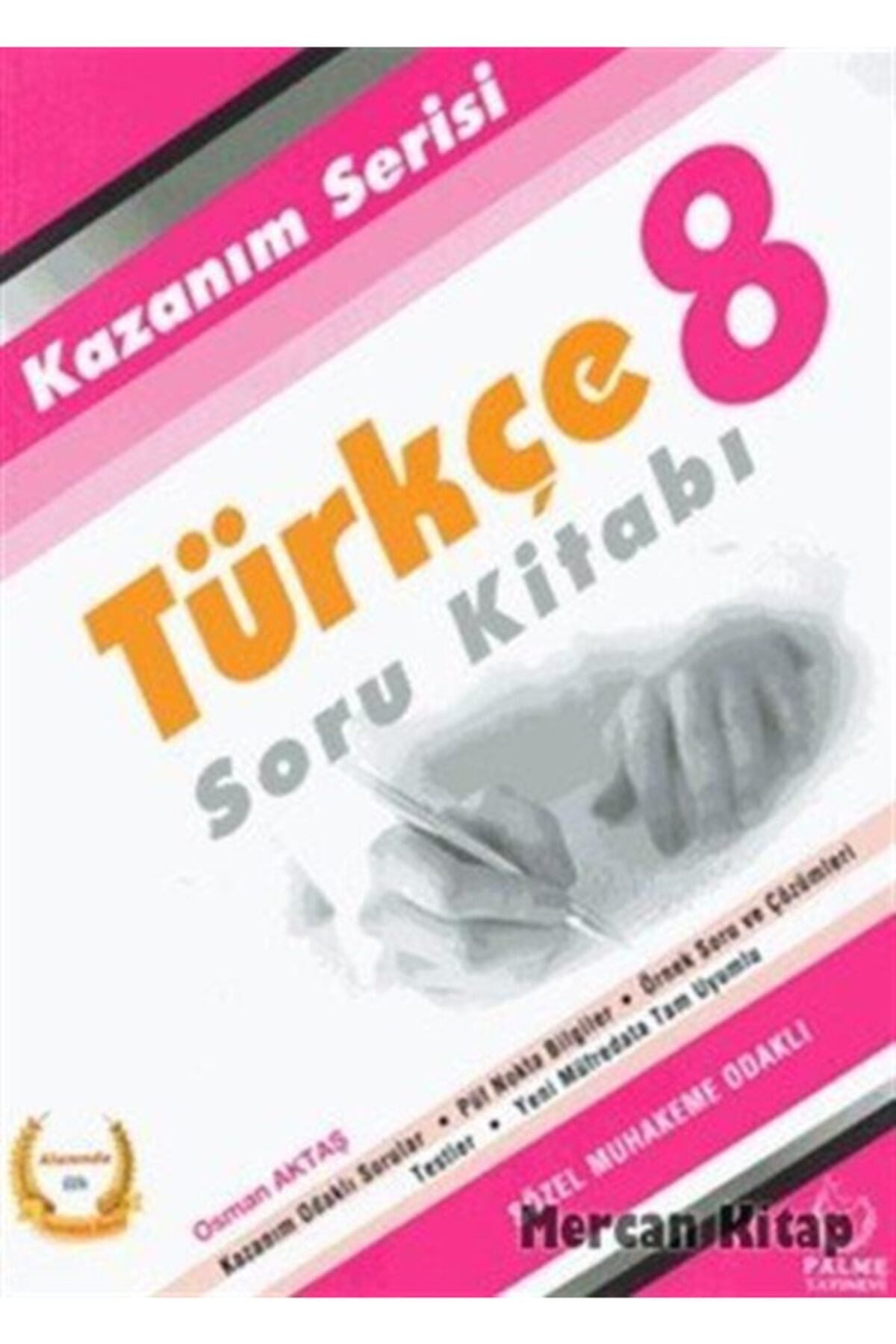 8. Sınıf Kazanım Serisi Türkçe Soru Bankası Sınavı - Palme Yayınları - Osman Aktaş kitap kapağı