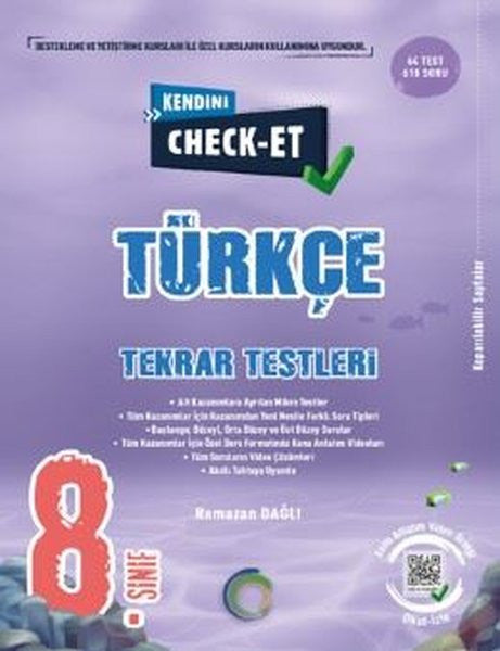 8. Sınıf Kendini Check - Et Türkçe Tekrar Testleri - Kolektif kitap kapağı