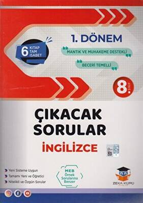 Zeka Küpü Yayınları 8. Sınıf LGS 1. Dönem İngilizce Çıkacak Sorular - Kolektif kitap kapağı