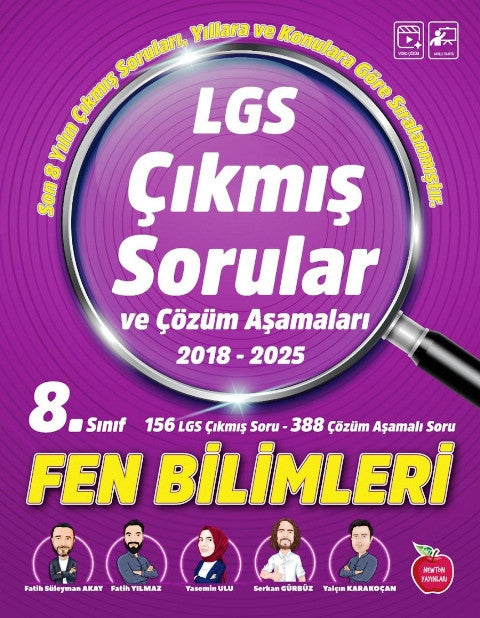 8. Sınıf LGS Çıkmış Sorular Fen Bilimleri Yeni 2018 - 2025 kitap kapağı