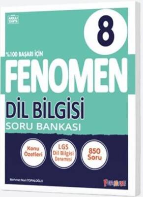 8. Sınıf LGS Dil Bilgisi Fenomen Soru Bankası - Mehmet Nuri Topaloğlu kitap kapağı