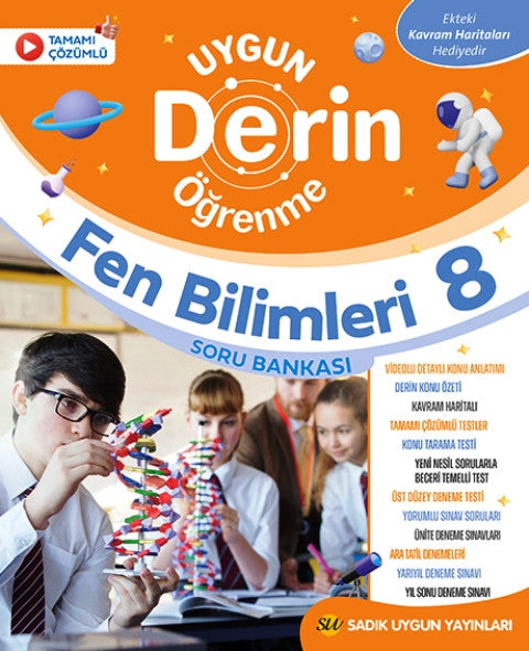 8. Sınıf LGS Fen Bilimleri Derin Öğrenme Soru Bankası kitap kapağı