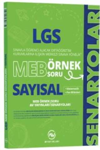 8. Sınıf LGS MEB Sayısal Örnek Soru Senaryoları - Kolektif kitap kapağı