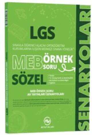 8. Sınıf LGS MEB Sözel Örnek Soru Senaryoları - Kolektif kitap kapağı