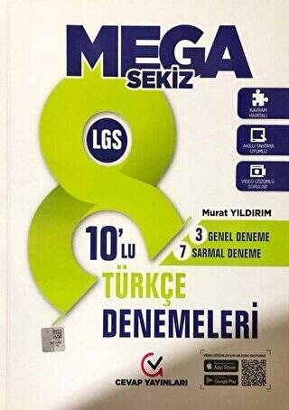 Cevap 8.Sınıf Türkçe Denemeleri 10 lu - Murat Yıldırım kitap kapağı