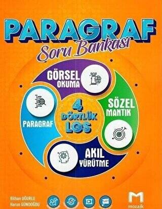 Mozaik Yayınları 8. Sınıf LGS Paragraf Dört Dörtlük Soru Bankası - Kolektif kitap kapağı