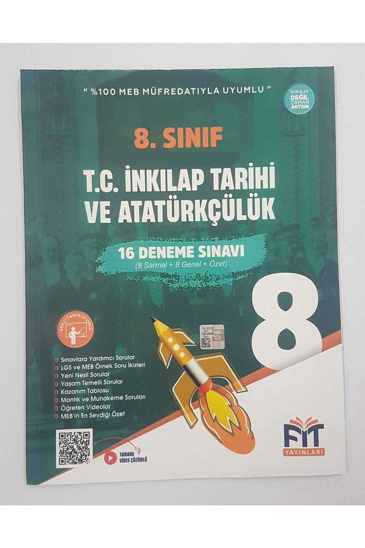 8. Sınıf Lgs T.c. Inkılap Tarihi Ve Atatürkçülük 16 Deneme Sınavı (8 SARMAL 8 GENEL ÖZET) kitap kapağı