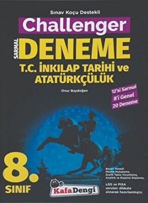 8. Sınıf TC İnkılap Tarihi ve Atatürkçülük Challenger Sarmal 20 Deneme - Onur Baydoğan kitap kapağı