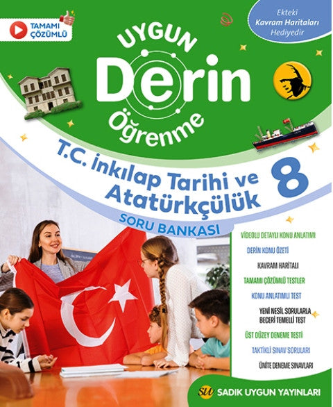 8. Sınıf LGS T.C. İnkılap Tarihi ve Atatürkçülük Derin Öğrenme Soru Bankası kitap kapağı