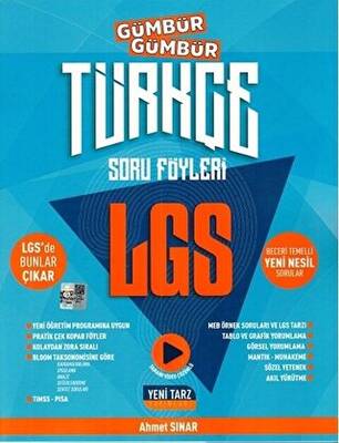 Yeni Tarz Yayınları 8. Sınıf LGS Türkçe Gümbür Gümbür Soru Föyleri - Kolektif kitap kapağı