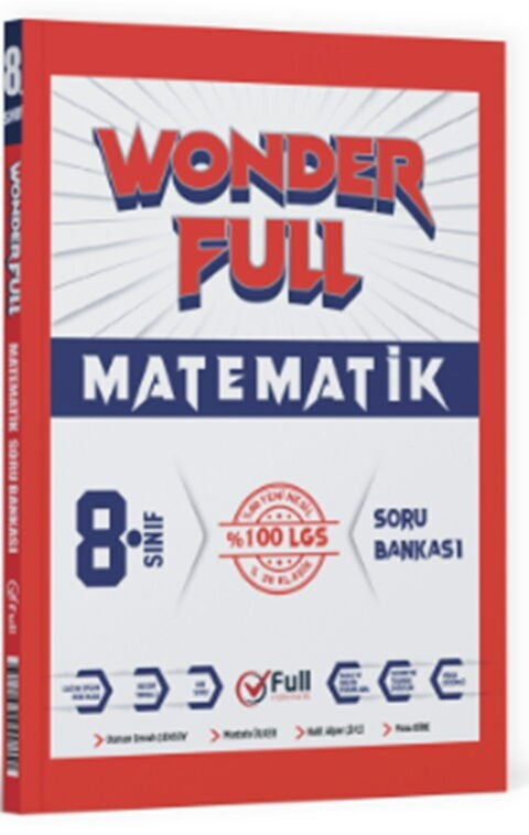 8. Sınıf LGS Wonder Full Matematik Soru Bankası Full Matematik kitap kapağı