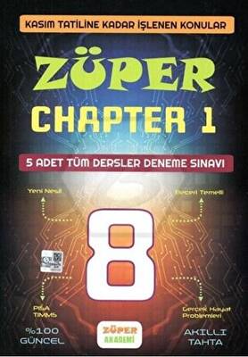 8. Sınıf LGS Züper Chapter 1 Tüm Dersler 5 Deneme - Kolektif kitap kapağı