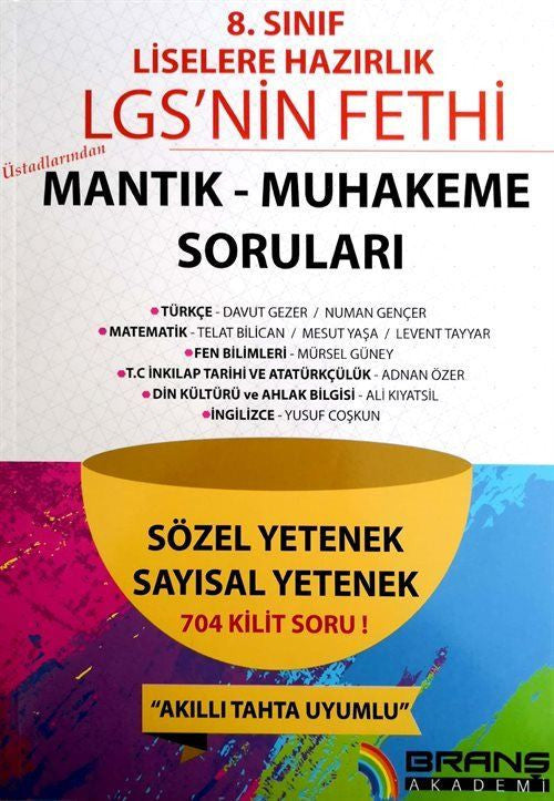 8. Sınıf LGS'nin Fethi Mantık-Muhakeme Soruları kitap kapağı
