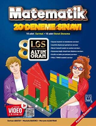 Borealis Yayıncılık 8. Sınıf Matematik 20 Deneme Sınavı - Mustafa Bakırcı kitap kapağı