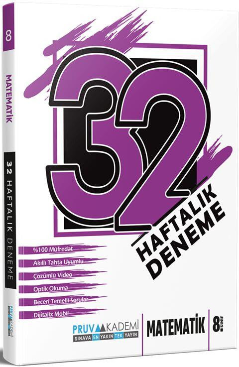 8. Sınıf Matematik 32 Haftalık Deneme - Kolektif kitap kapağı
