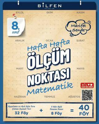 8. Sınıf Matematik Hafta Hafta Ölçüm Noktası - Kolektif kitap kapağı