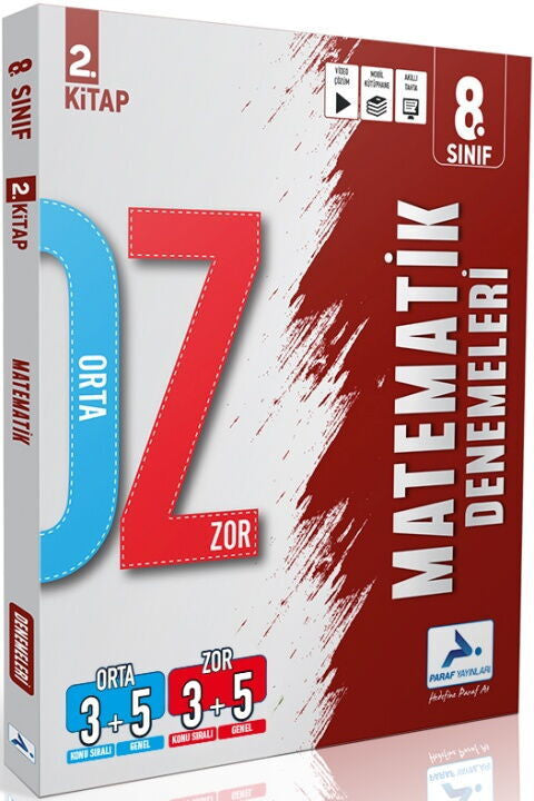 8. Sınıf Matematik Orta Zor Branş Deneme kitap kapağı