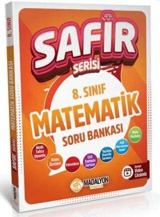 Madalyon Yayınları 8. Sınıf Safir Matematik Soru Bankası - Kolektif kitap kapağı