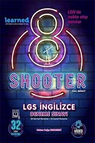 8. Sınıf Shooter Learned İngilizce Deneme Sınavı - Hakan Bağış Kırkkeseli kitap kapağı