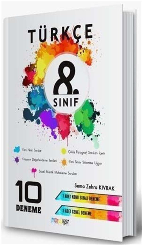 8. Sınıf Sınıf Türkçe 10 Deneme kitap kapağı