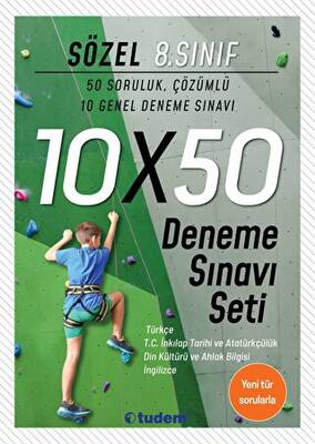 8.Sınıf Sözel 10x50 Deneme Sınavı Seti - Kolektif kitap kapağı