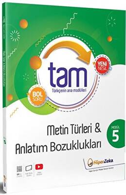 8. Sınıf TAM Türkçe 5 - Metin Türleri ve Anlatım Bozuklukları - Hasan Aksoy kitap kapağı