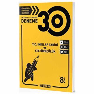 HIZ 8. SNF Deneme T.C. İNKLAP TARİHİ VE ATATÜRKÇLÜK DENEME 30 LU - Kolektif kitap kapağı