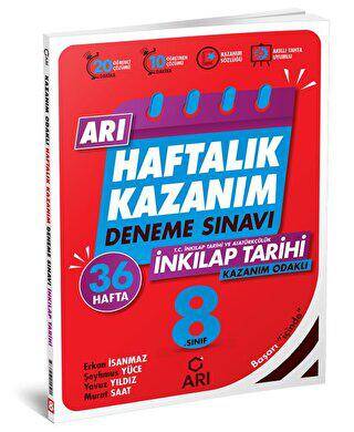 8. Sınıf T.C. İnkılap Tarihi ve Atatürkçülük Haftalık Kazanım Denemeleri Arı Yayıncılık - Kolektif kitap kapağı