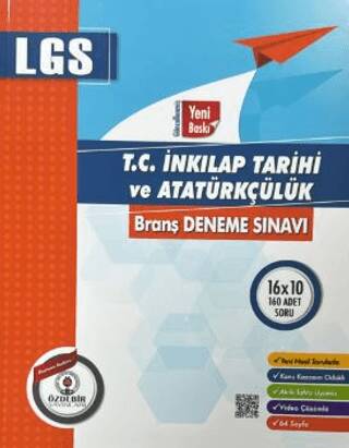 8. Sınıf T.C. İnkılap Tarihi ve Atatürkçülük Branş Deneme Sınavı - Kolektif kitap kapağı