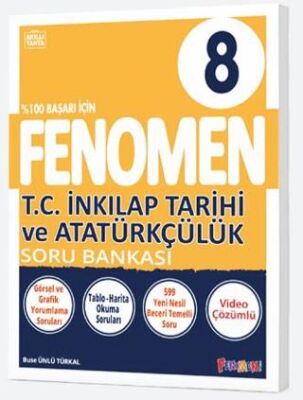 8. Sınıf T.C. İnkılap Tarihi ve Atatürkçülük Fenomen Soru Bankası - Buse Ünlü Türkal kitap kapağı