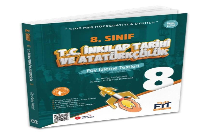 8. Sınıf LGS T.C. İnkılap Tarihi ve Atatürkçülük Föy İzleme Testleri 44 Fasikül kitap kapağı
