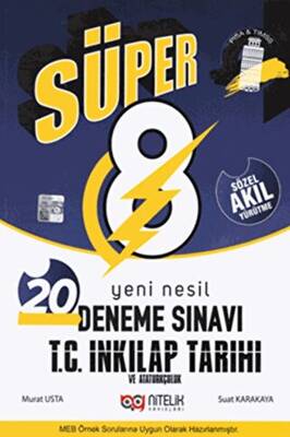 8. Sınıf T.C İnkılap Tarihi ve Atatürkçülük Süper 20 Deneme Sınavı - Murat Usta kitap kapağı