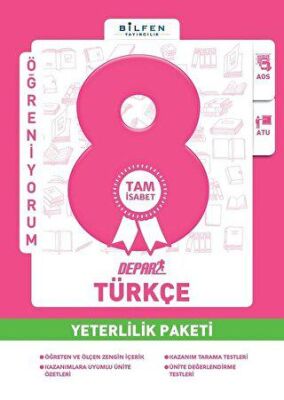8. Sınıf Türkçe Depar Tam İsabet Yeterlilik Paketi - Kolektif kitap kapağı