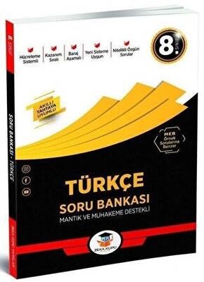 Zeka Küpü Yayınları 8. Sınıf Türkçe Soru Bankası - Komisyon kitap kapağı