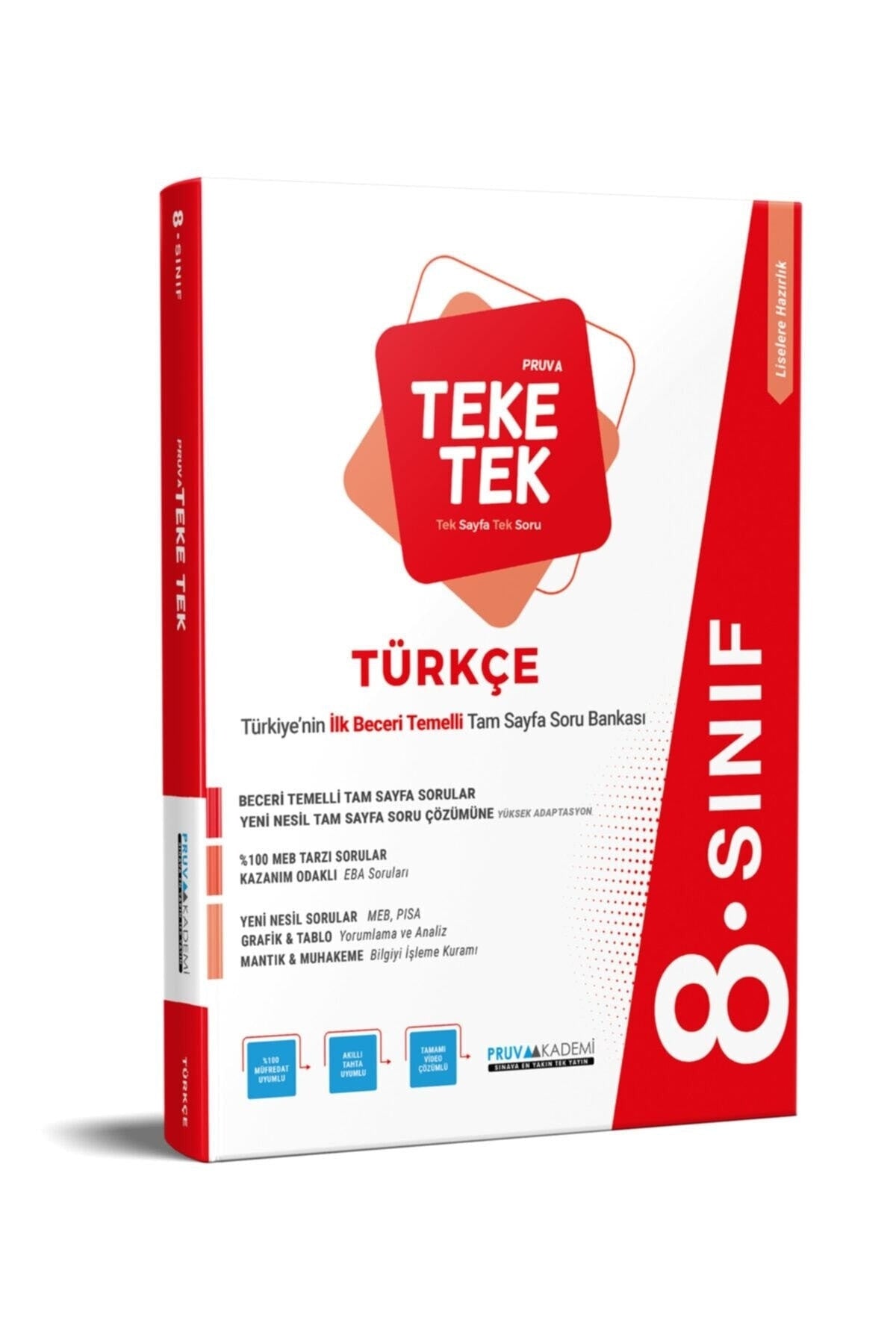 8 Sınıf Türkçe Soru Bankası Teke Tek Lgs kitap kapağı