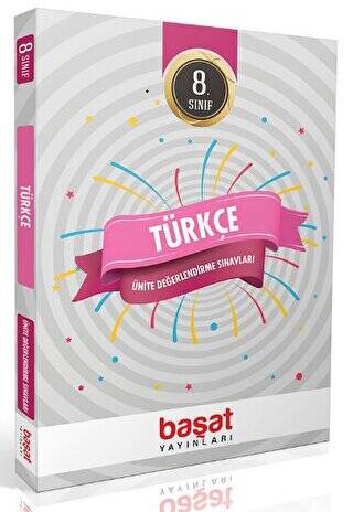 Başat Yayınları 8. Sınıf Türkçe Ünite Değerlendirme Sınavları - Kolektif kitap kapağı
