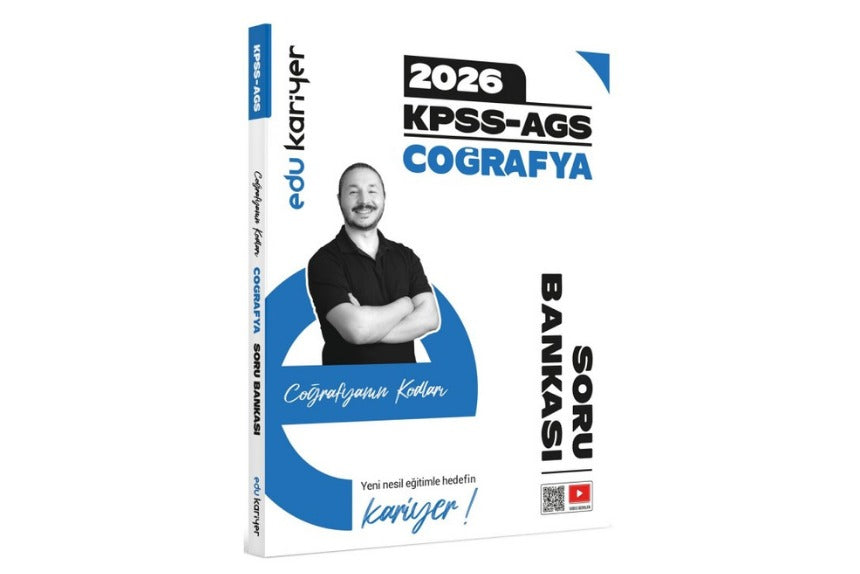 Coğrafyanın Kodları 2026 KPSS-AGS Coğrafya Video Çözümlü Soru Bankası | Edu Kariyer (İnce Kapak)