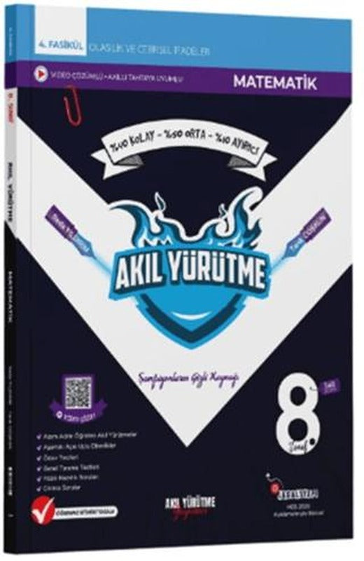 8. Sınıf Olasılık ve Cebirsel İfadeler 4. Fasikül | Akıl Yürütme Yayınları (Ciltsiz)