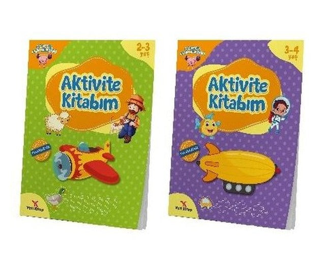 4 Yaş Evde Etkinlik Seti - 2 Kitap Takım | Yeti Kitap (İnce Kapak)