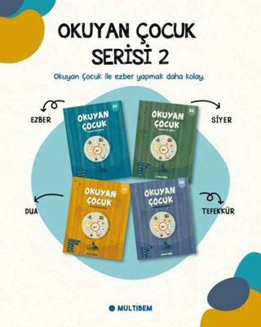 Yaşayan Din Eğitimi - Okuyan Çocuk Set 2 (4 Kitap) | Multibem Yayınları (Ciltsiz)