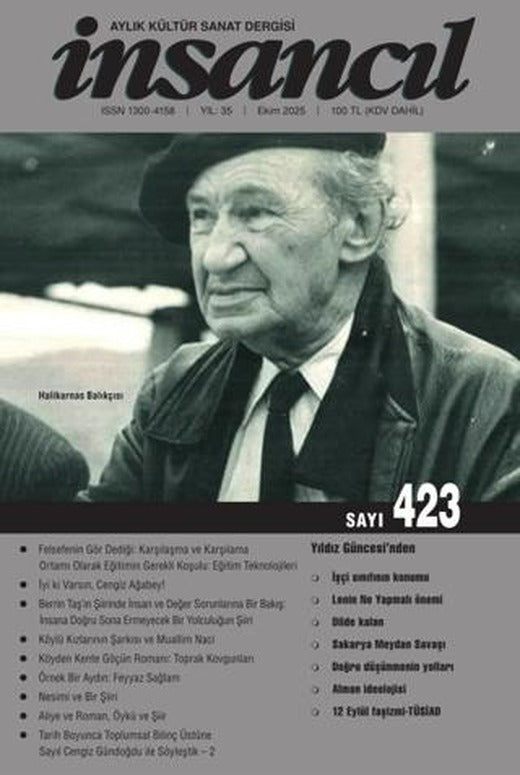 İnsancıl Aylık Kültür ve Sanat Dergisi Sayı: 423 Ekim 2025 | İnsancıl Dergisi Yayınları (Ciltsiz)
