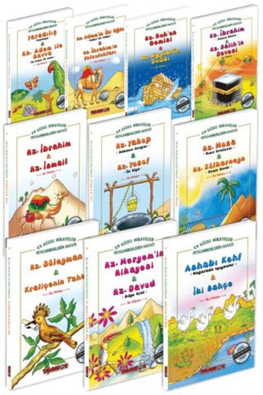 Kur’an-ı Kerim’den En Güzel Hikayeler (Renkli, 10 Kitap Set) | Tebessüm Yayınları (Ciltsiz)