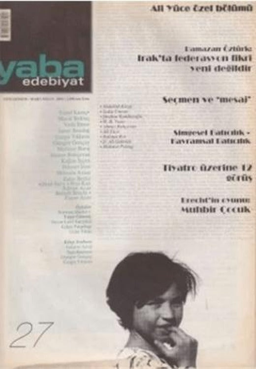 Yaba Edebiyat Dergisi Sayı: 27 | Yaba Dergisi Yayınları (Ciltsiz)