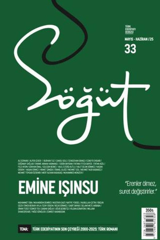 Söğüt - Türk Edebiyatı Dergisi Sayı 33 / Mayıs - Haziran 2025 | Söğüt Dergisi Yayınları (Ciltsiz)