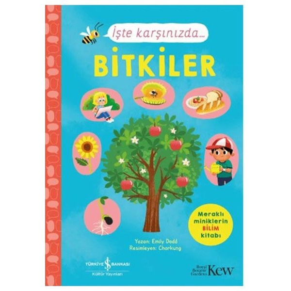 İşte KarşınızdaBitkiler - Meraklı Miniklerin Bilim Kitabı | İş Bankası Kültür Yayınları (İnce Kapak)