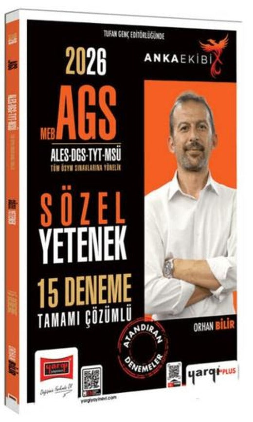 2026 MEB-AGS ALES DGS TYT MSÜ Anka Ekibi Sözel Yetenek Tamamı Çözümlü 15 Deneme | Yargı Yayınevi (Ciltsiz)